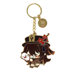 Genshin Hu Tao Character Metal Key Ring Keychains [USED]