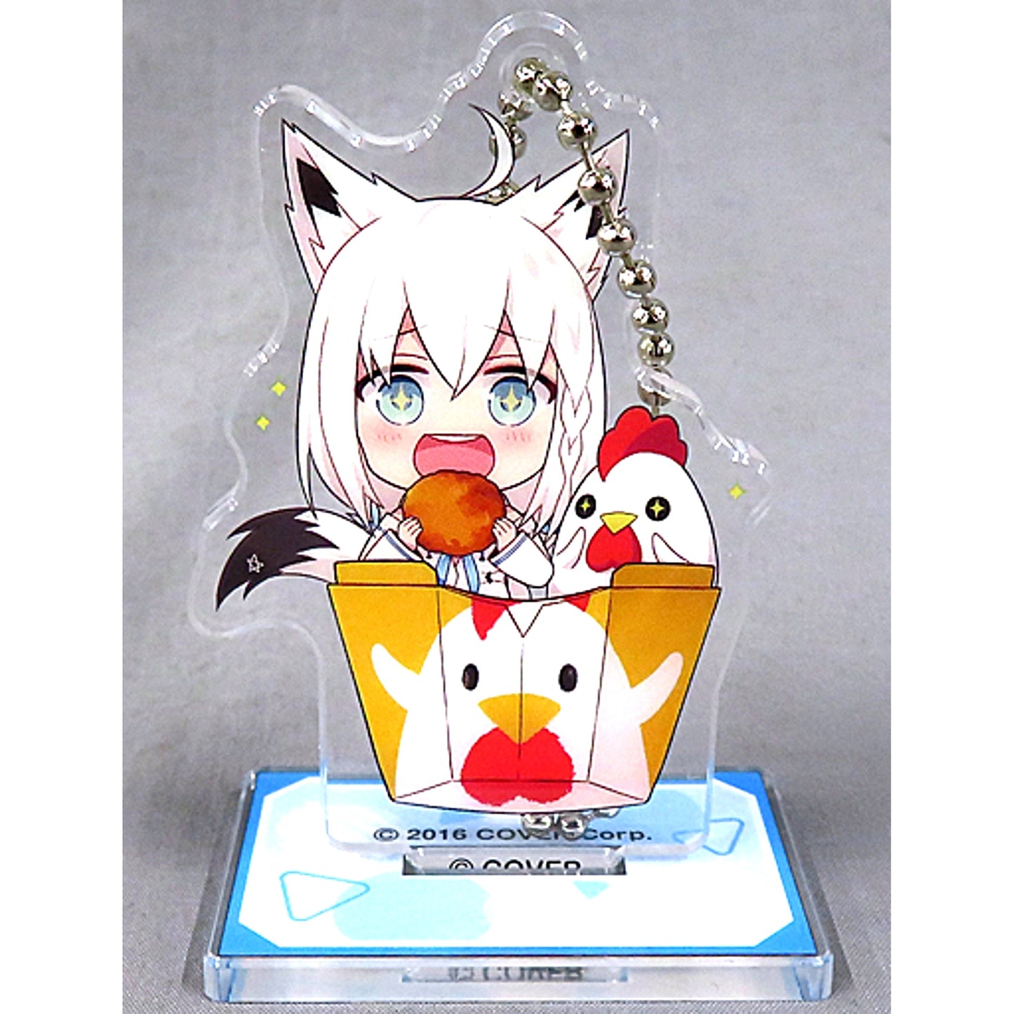 Shirakami Fubuki Virtual YouTuber Hololive Acrylic Stand Mascot Lawson Campaign [USED]