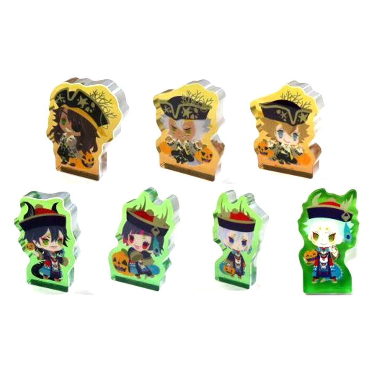 Set of 7 Disney: Twisted-Wonderland Acrylic Figure Collection Acrylic Stand Halloween ver.2022 Vol.2 [USED]