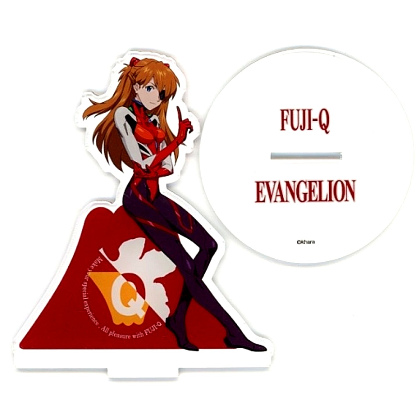 Asuka Langley Soryu Acrylic Stand EVANGELION x FUJI-Q 10th Anniversary Fuji-Q Highland Original Goods [USED]