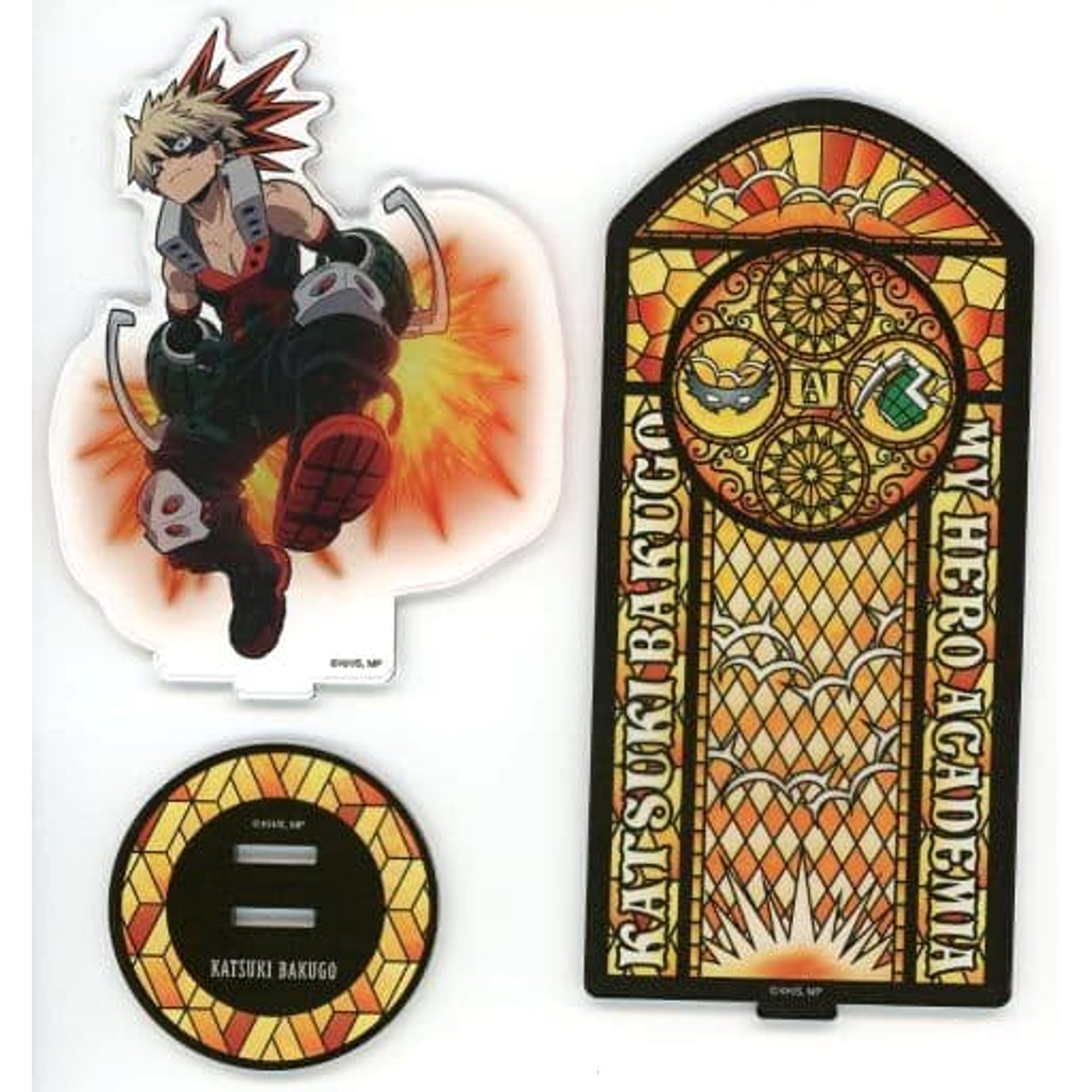 My Hero Academia Katsuki Bakugo Stained Glass Style Acrylic Stand Acrylic Stands [USED]