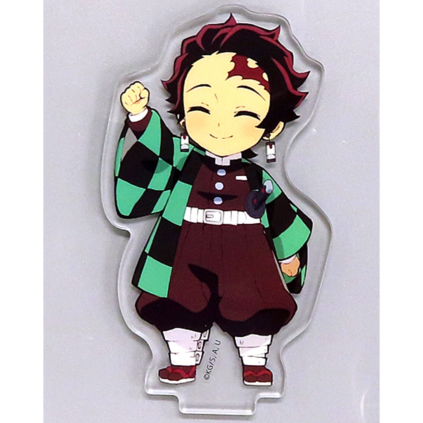 Tanjiro Kamado Right Hand Raised Demon Slayer Character Emaki Cafe in ufotable Cafe Connecting Random Acrylic Stand 1st Period Overseas Version [USED]
