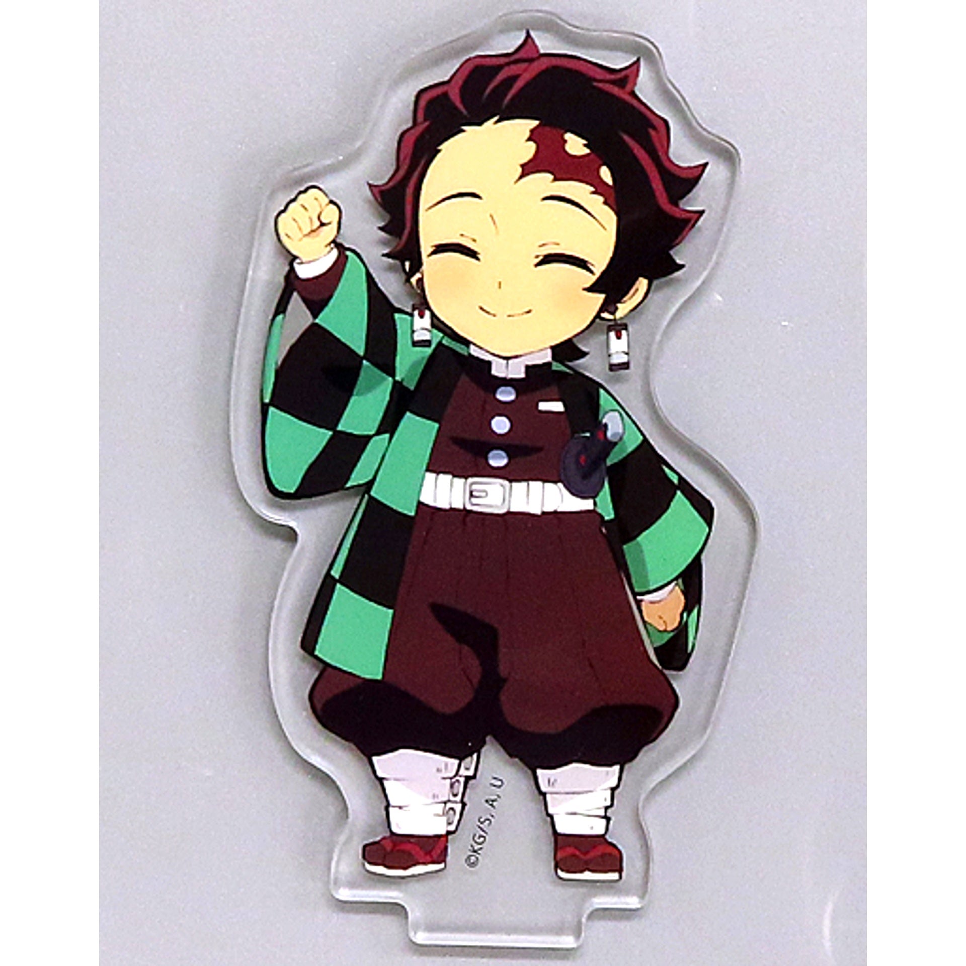 Tanjiro Kamado Right Hand Raised Demon Slayer Character Emaki Cafe in ufotable Cafe Connecting Random Acrylic Stand 1st Period Overseas Version [USED]