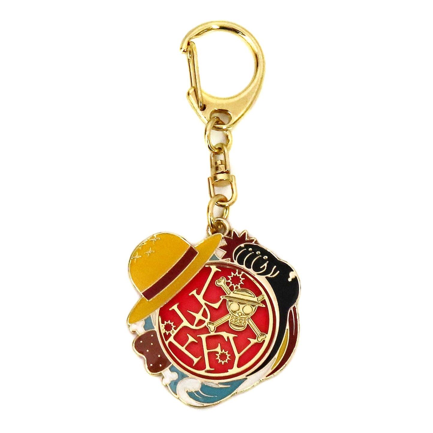 One Piece Monkey D. Luffy Symbol Motif Keychain Keychains [USED]