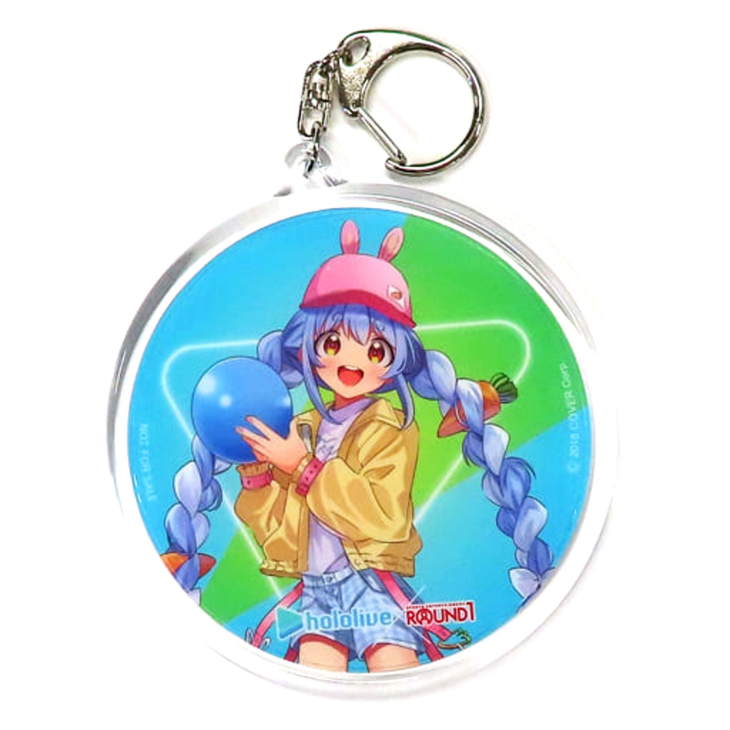 Virtual YouTuber hololive Usada Pekora Trading Acrylic Keyholder Bowling Ver. Full Body Ver. hololive x Round1 Collaboration Campaign PekoMari Drink Order Bonus [USED]
