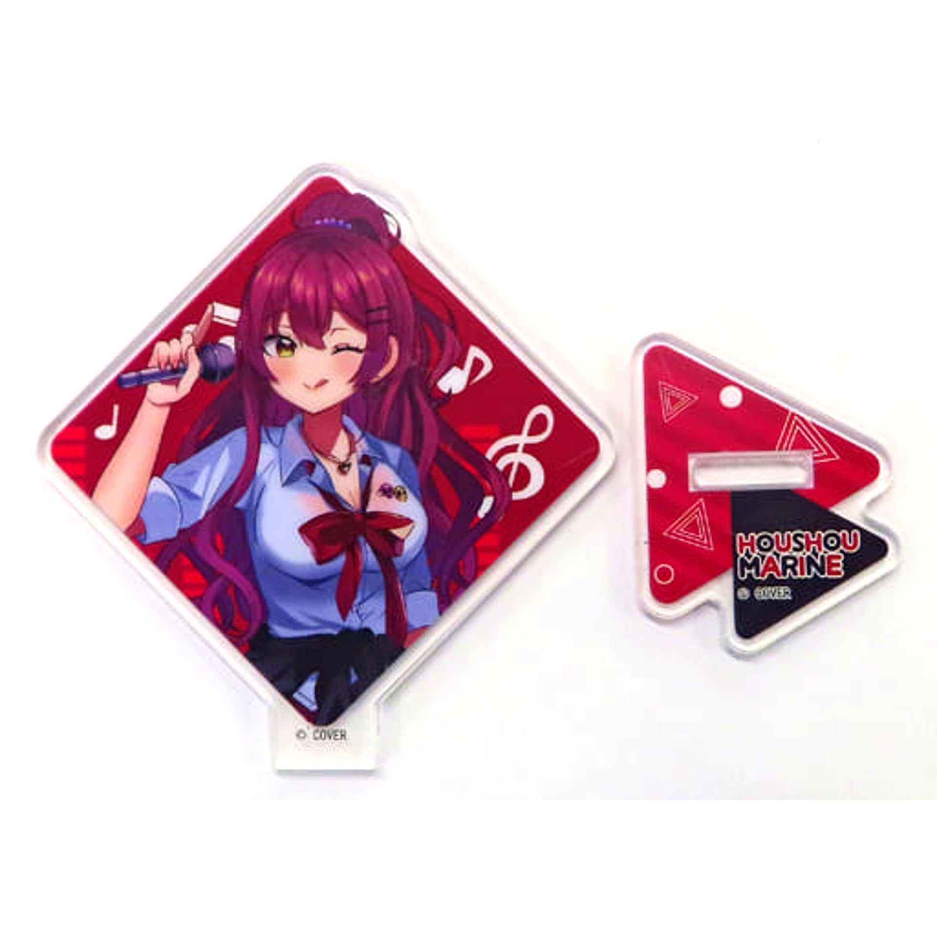 Virtual YouTuber hololive Houshou Marine Trading Acrylic Stand Karaoke Ver. Full Body hololive x Round1 Collaboration Campaign [USED]