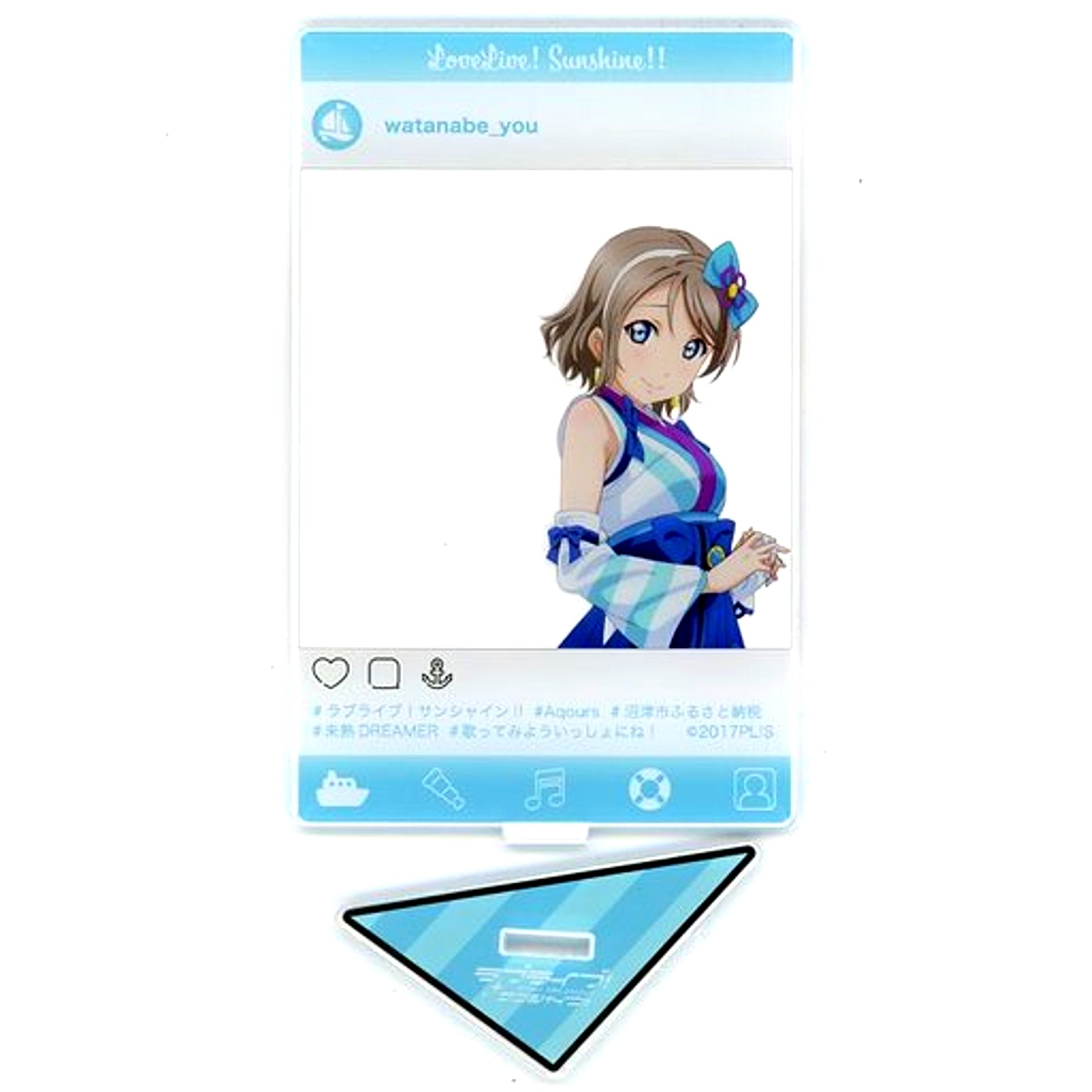 You Watanabe Mijuku DREAMER SNS Style Acrylic Stand Love Live! Sunshine!! x Numazu City Hometown Tax Furusato Nozei Limited Memorial Gift [USED]