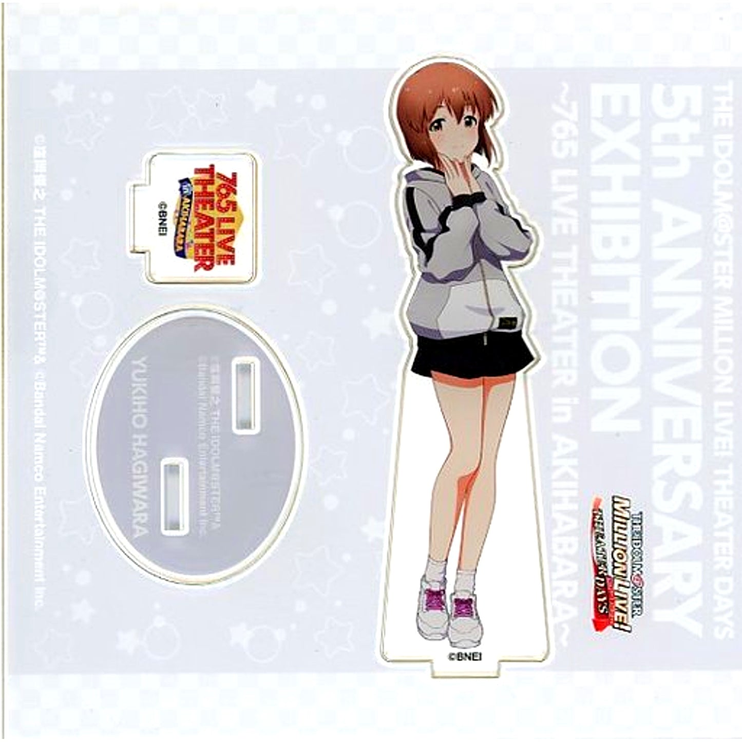 Yukiho Hagiwara THE IDOLM@STER MILLION LIVE! THEATER DAYS Official Acrylic Stand 5th Anniversary Exhibition 765 LIVE THEATER in Akihabara [USED]