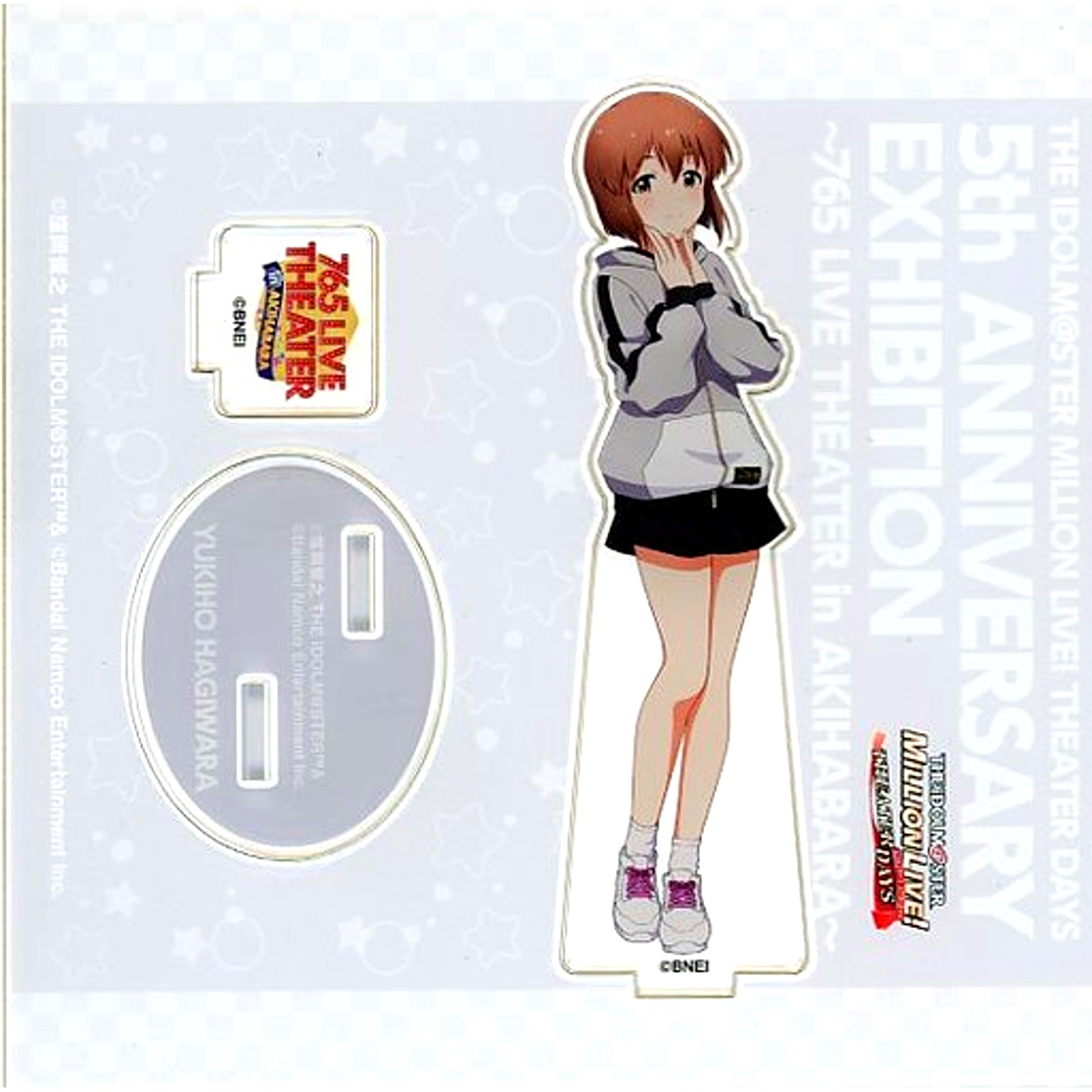 Yukiho Hagiwara THE IDOLM@STER MILLION LIVE! THEATER DAYS Official Acrylic Stand 5th Anniversary Exhibition 765 LIVE THEATER in Akihabara [USED]