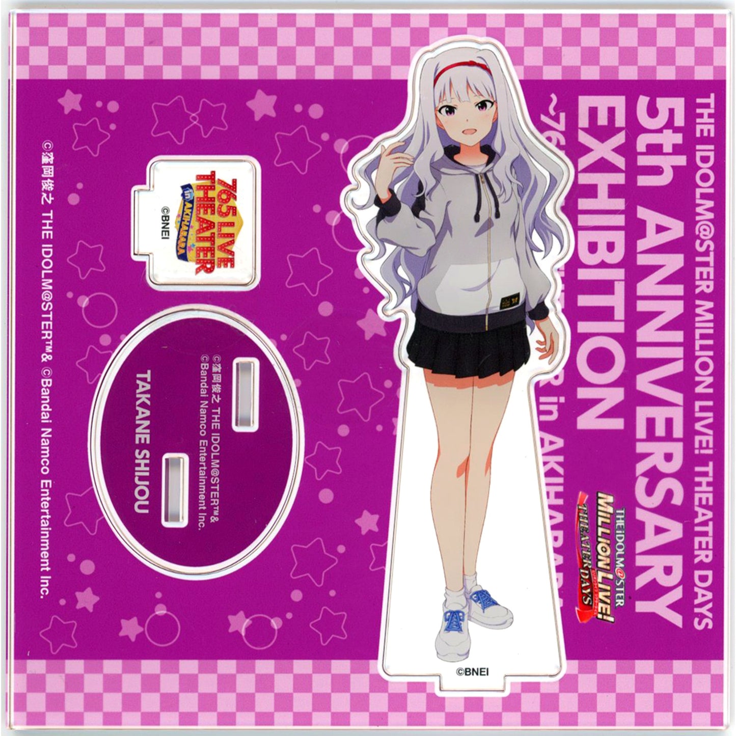 Takane Shijou THE IDOLM@STER MILLION LIVE! THEATER DAYS Official Acrylic Stand 5th Anniversary Exhibition 765 LIVE THEATER in Akihabara [USED]