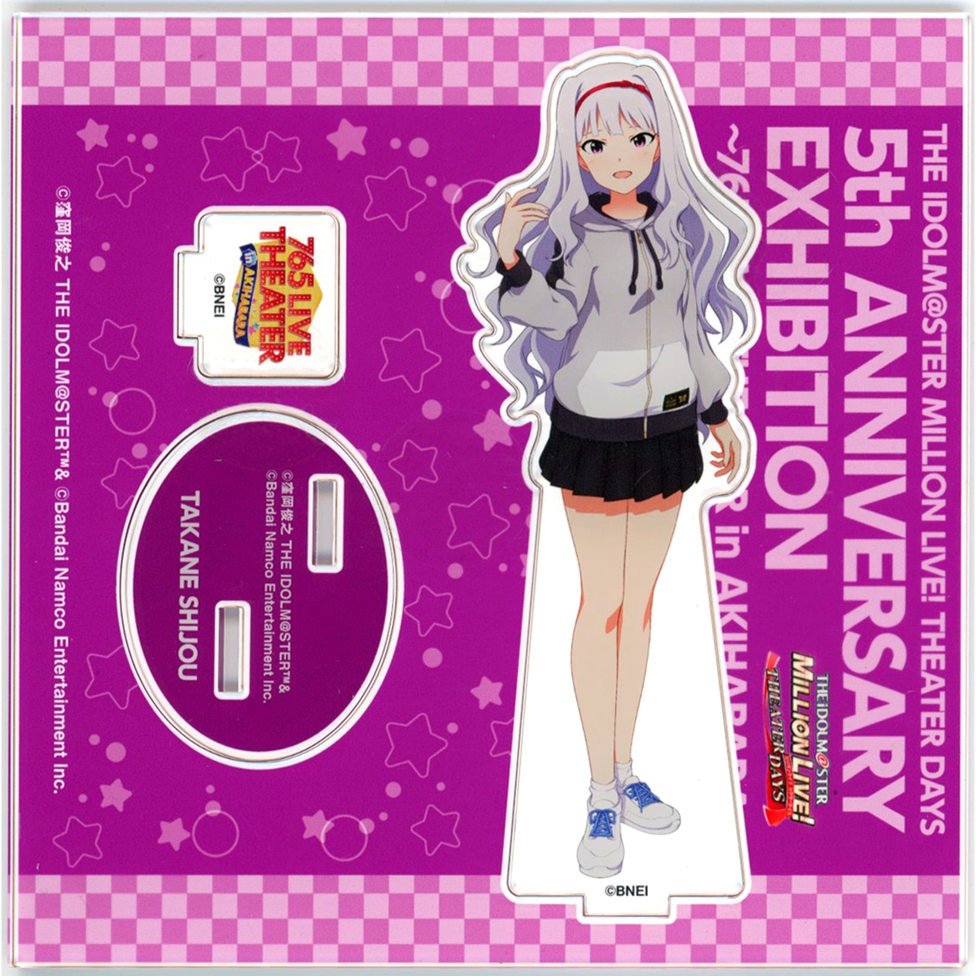 Takane Shijou THE IDOLM@STER MILLION LIVE! THEATER DAYS Official Acrylic Stand 5th Anniversary Exhibition 765 LIVE THEATER in Akihabara [USED]
