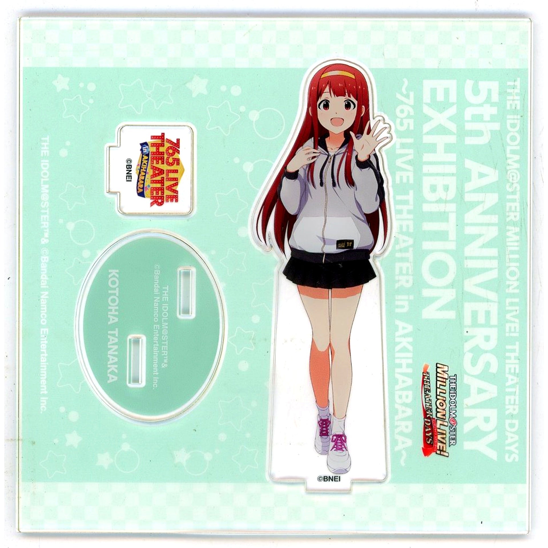 Kotoha Tanaka The Idolmaster Million Live! Theater Days Official Acrylic Stand 5th Anniversary Exhibition 765 LIVE THEATER in Akihabara [USED]