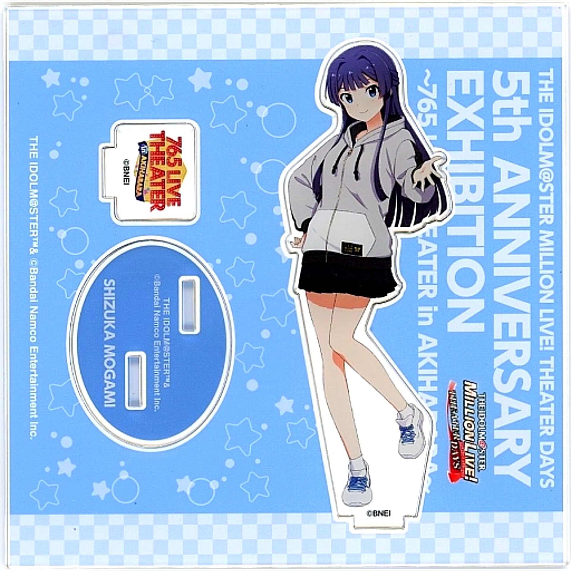 Shizuka Mogami The Idolm@ster Million Live! Theater Days Official Acrylic Stand 5th Anniv Exhibition 765 LIVE THEATER [USED]