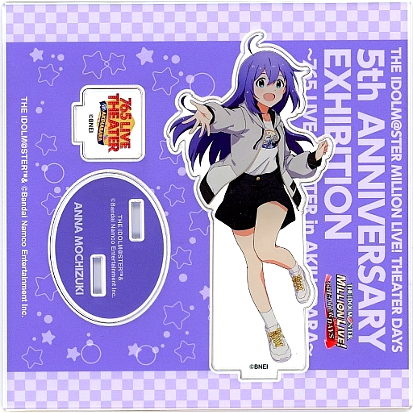 Anna Mochizuki The Idolm@ster Million Live! Theater Days Official Acrylic Stand 5th Anniv Exhibition 765 LIVE THEATER [USED]