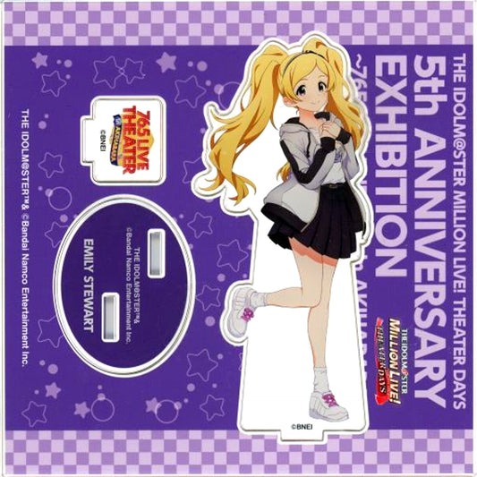 Emily Stewart The Idolmaster Million Live! Theater Days 5th Anniversary Exhibition 765 LIVE THEATER in Akihabara Official Acrylic Stand [USED]
