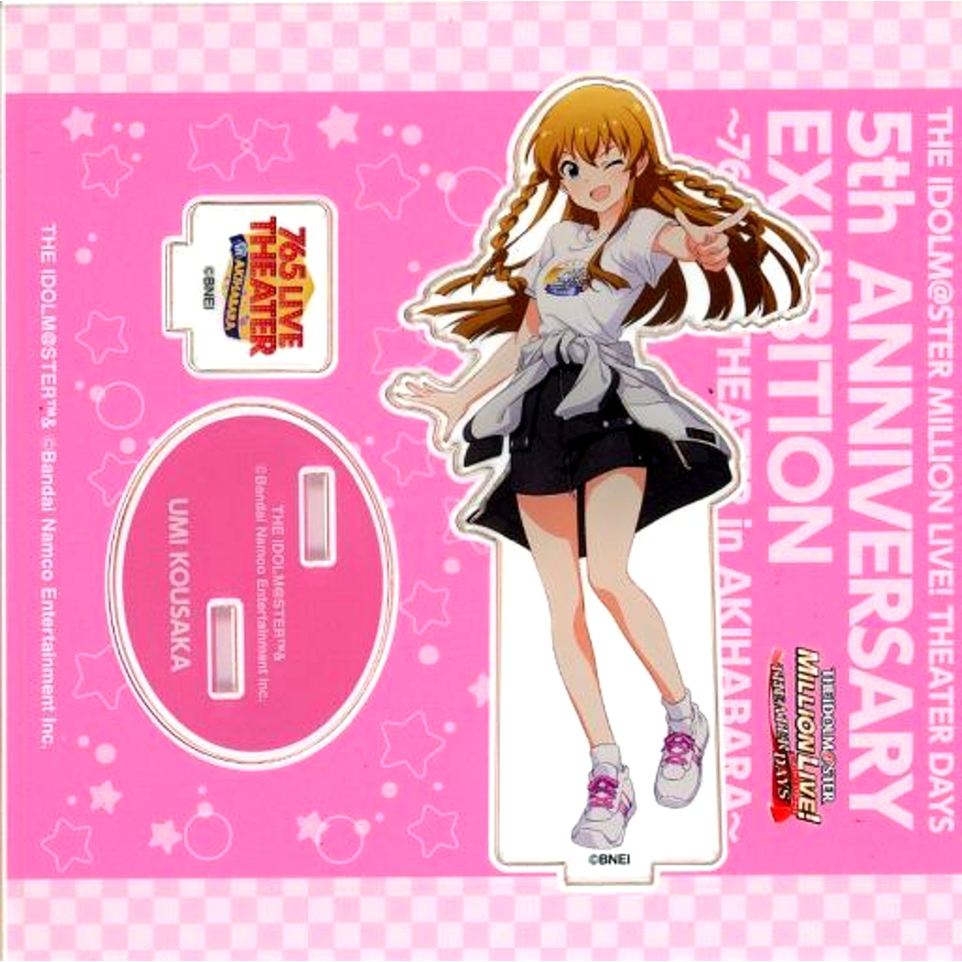 Umi Kousaka The Idolm@ster Million Live! Theater Days Official Acrylic Stand 5th Anniv Exhibition 765 LIVE THEATER [USED]