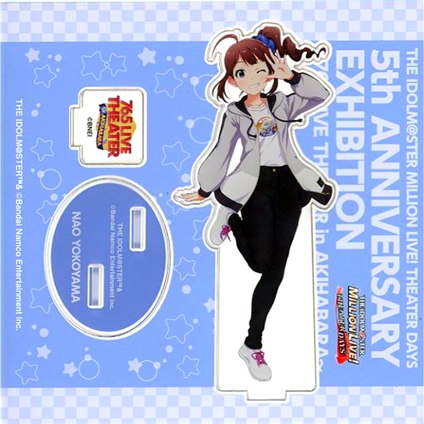 Nao Yokoyama THE IDOLM@STER MILLION LIVE! THEATER DAYS Official Acrylic Stand 5th Anniversary Exhibition 765 LIVE THEATER in Akihabara [USED]