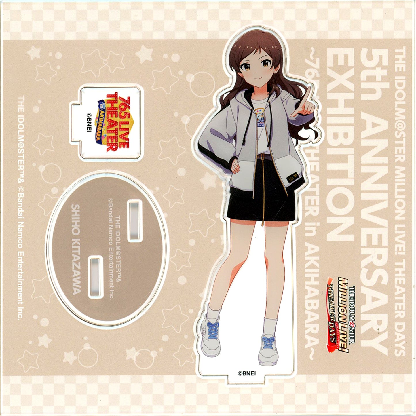Shiho Kitazawa The Idolm@ster Million Live! Theater Days Official Acrylic Stand 5th Anniv Exhibition 765 LIVE THEATER [USED]