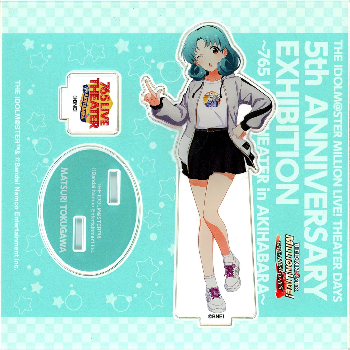 Matsuri Tokugawa Idolmaster Million Live! Theater Days 5th Anniversary Exhibition 765 LIVE THEATER in Akihabara Official Acrylic Stand [USED]
