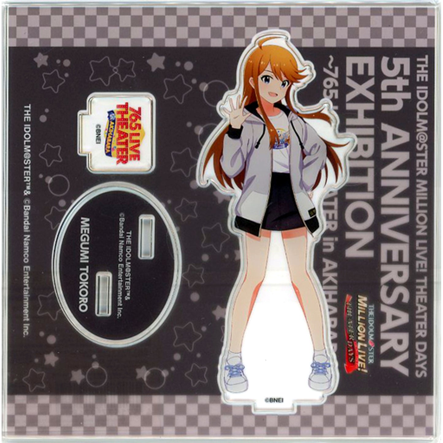 Megumi Tokoro THE IDOLM@STER MILLION LIVE! THEATER DAYS Official Acrylic Stand 5th Anniversary Exhibition 765 LIVE THEATER in Akihabara [USED]