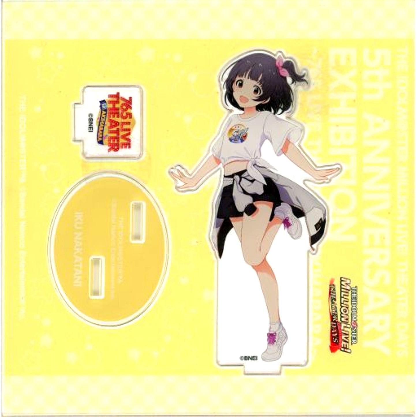 Iku Nakatani THE IDOLM@STER MILLION LIVE! THEATER DAYS Official Acrylic Stand 5th Anniversary Exhibition 765 LIVE THEATER in Akihabara [USED]