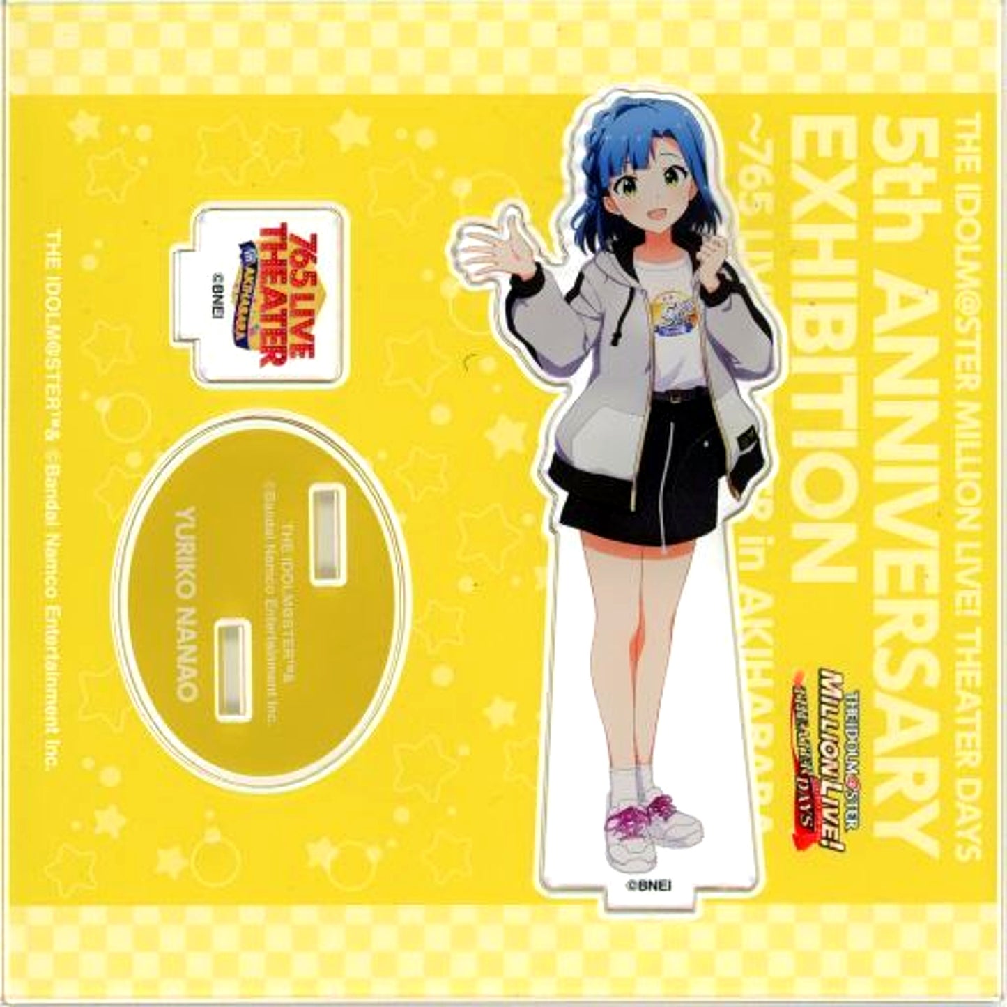 Yuriko Nanao THE IDOLM@STER MILLION LIVE! THEATER DAYS Official Acrylic Stand 5th Anniversary Exhibition 765 LIVE THEATER in Akihabara [USED]