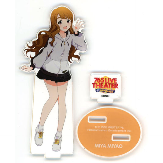 Miya Miyao The Idolm@ster Million Live! Theater Days Official Acrylic Stand 5th Anniv Exhibition 765 LIVE THEATER [USED]