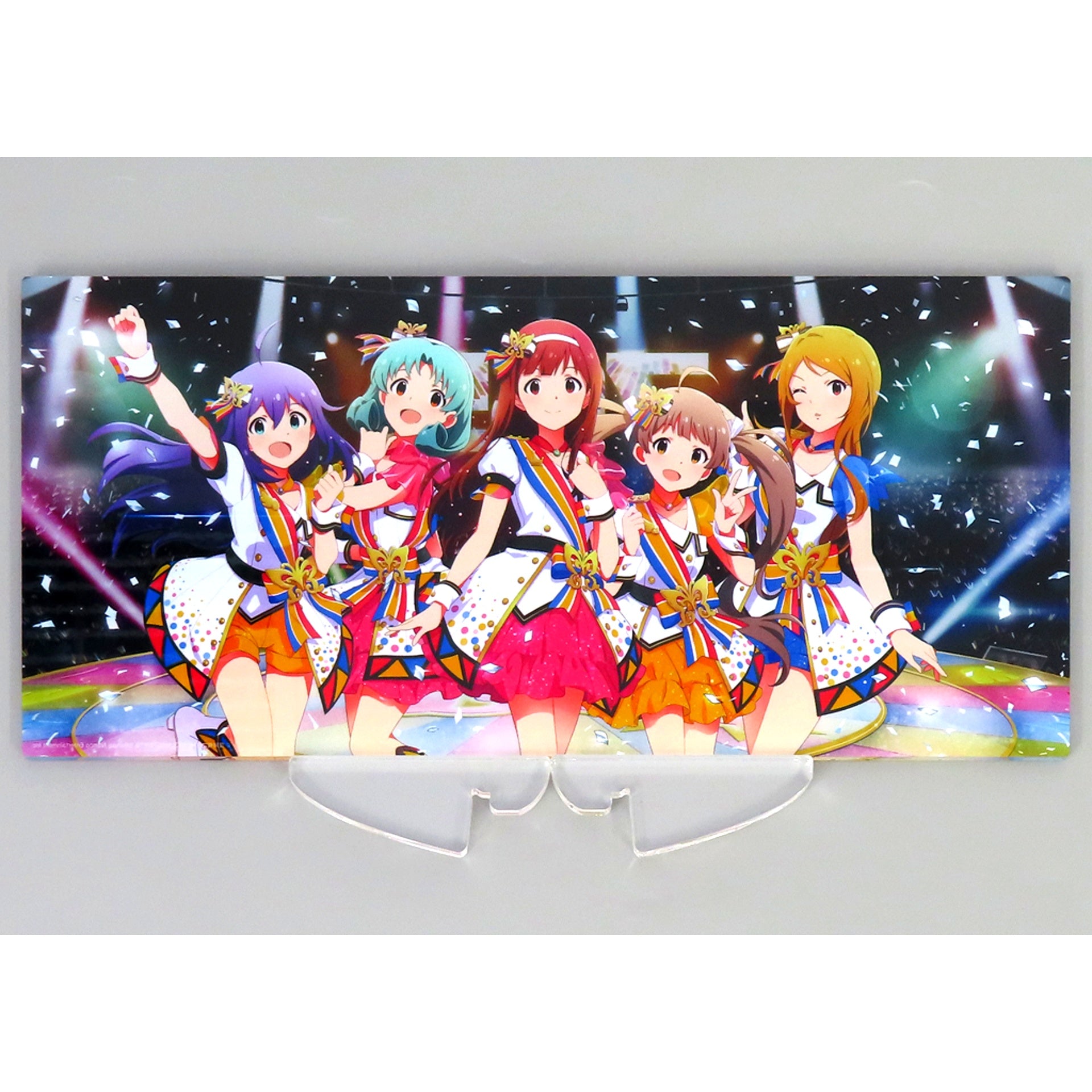 1st Anniversary KV ver. THE IDOLM@STER MILLION LIVE! THEATER DAYS Official Clear Acrylic Art 5th Anniversary Exhibition 765 LIVE THEATER in Akihabara [USED]