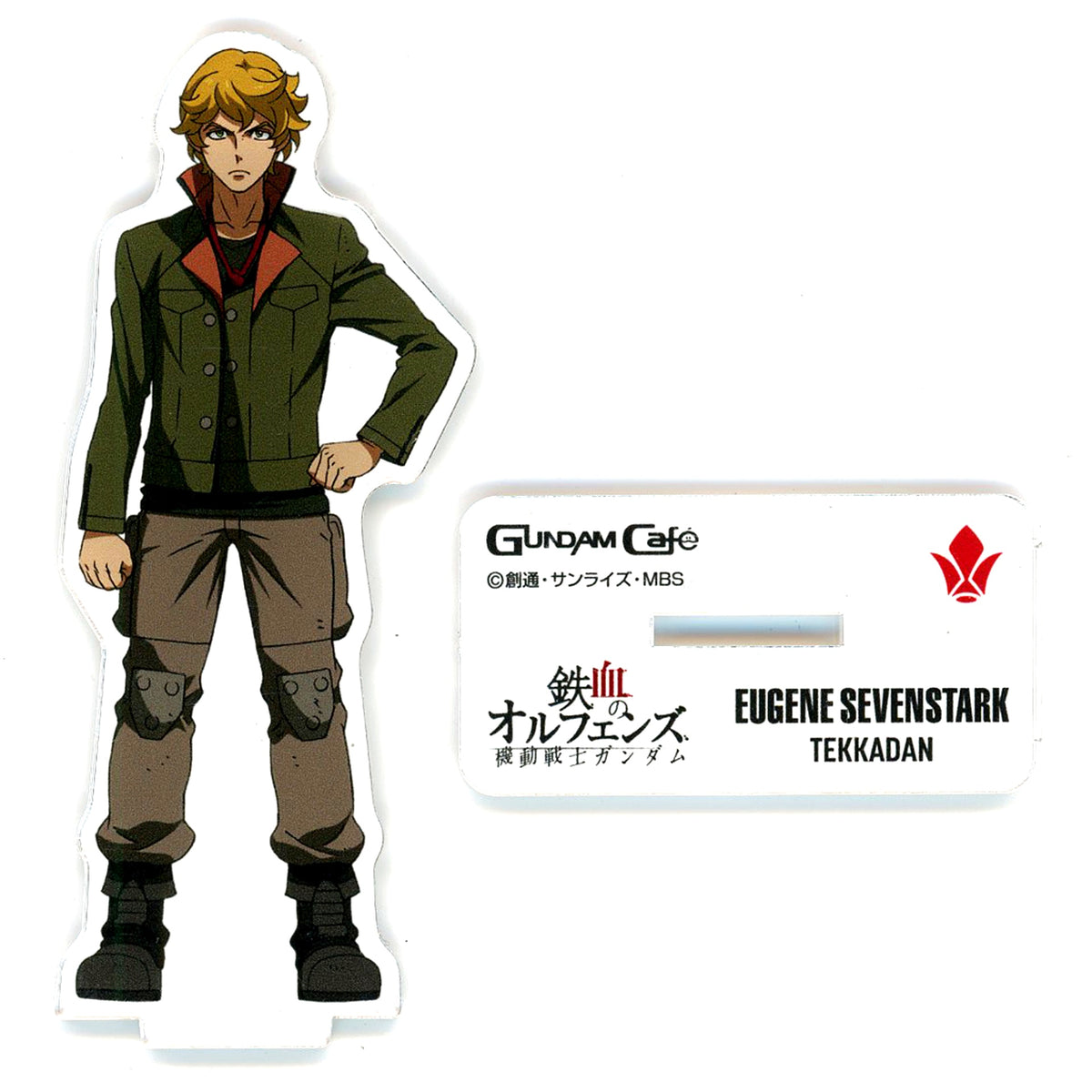 Eugene Sevenstark MODEL SHEET Acrylic Stand Mobile Suit Gundam: Iron-Blooded Orphans Gundam Cafe Limited [USED]