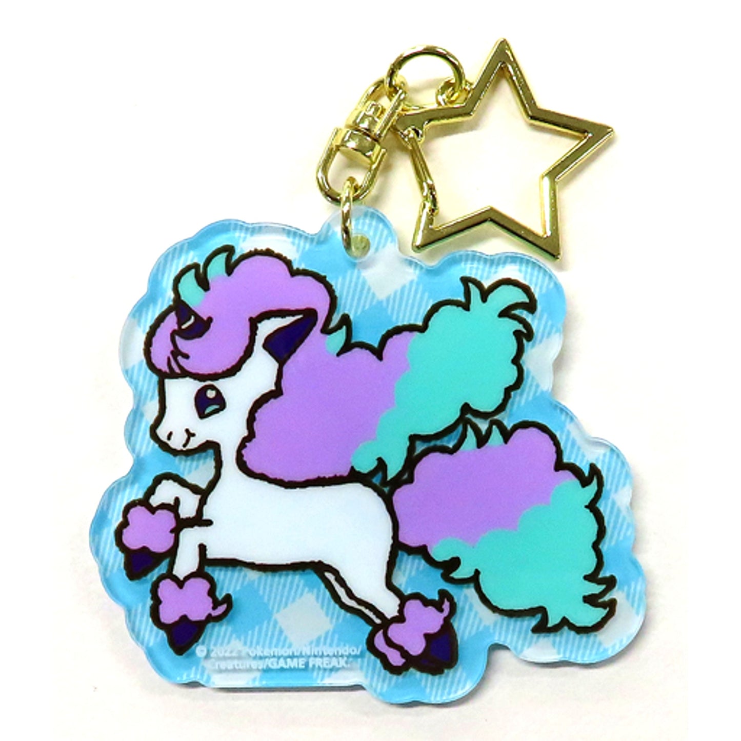 Henteko Cute Galarian Ponyta Pokemon x SWIMMER Acrylic Keychain Collection Pokemon Center Limited [USED]