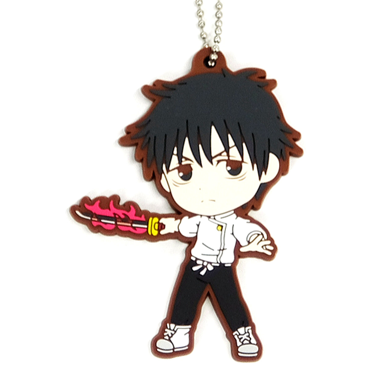 Yuta Okkotsu Rubber Keychain Kyun Chara Illustrations Ichiban Kuji Jujutsu Kaisen 0 the Movie - Declaration of War Prize K [USED]