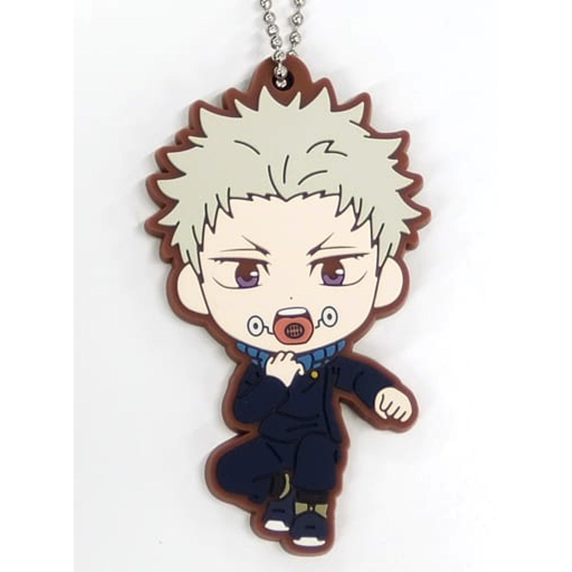 Jujutsu Kaisen 0 Toge Inumaki Ichiban Kuji Declaration of War Rubber Keychain Kyunchara Illustrations Prize K Keychains [USED]