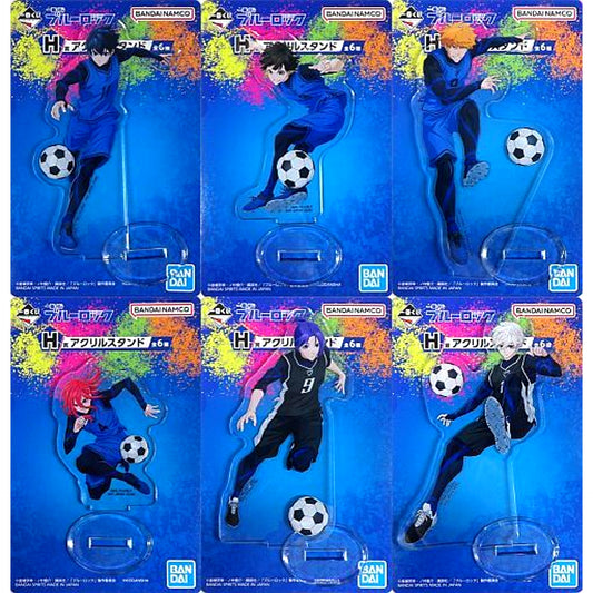 Set of 6 Acrylic Stand Ichiban Kuji Blue Lock H Prize [USED]