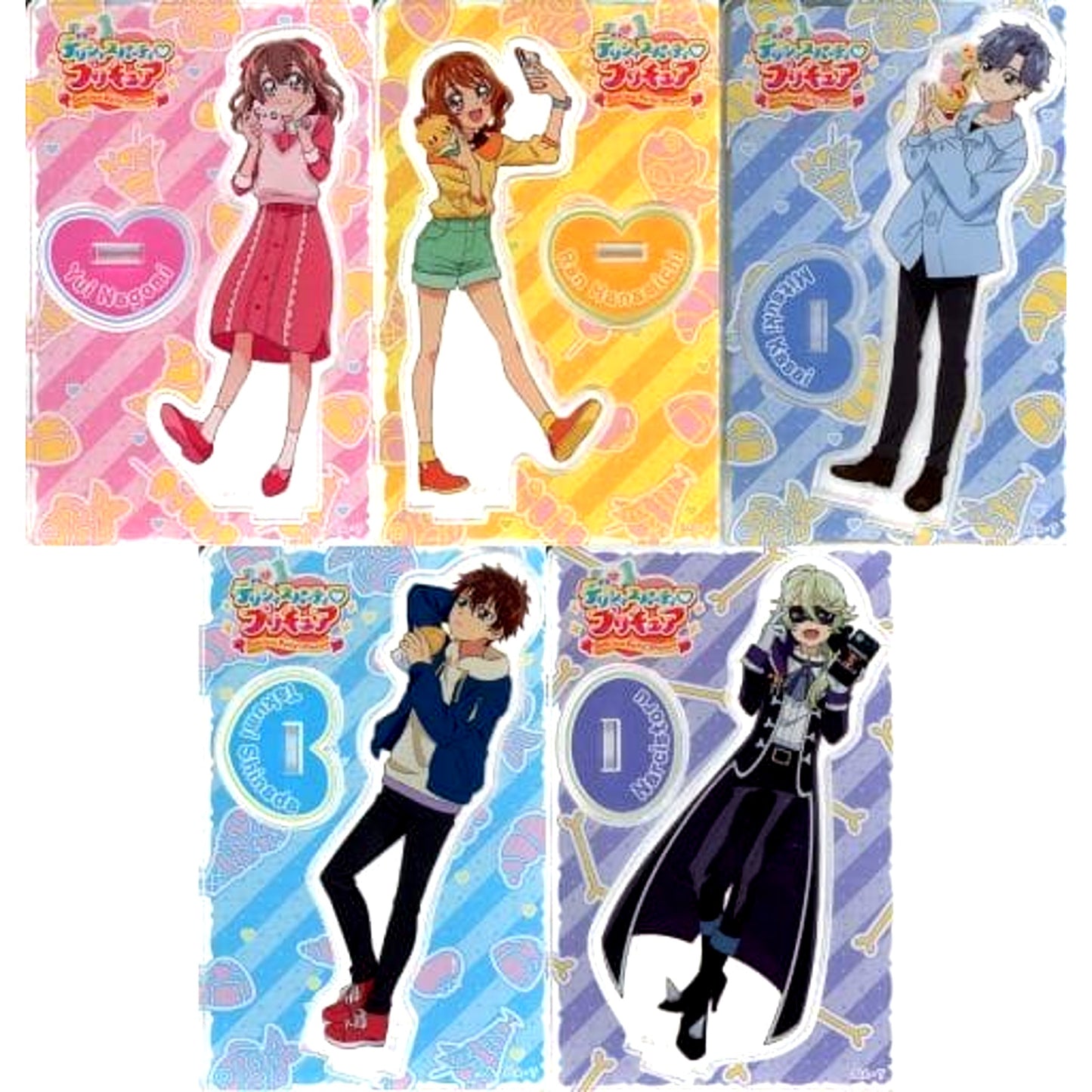 Delicious Party Pretty Cure Mini Acrylic Stand Vol.1 All 5 Types Set [USED]