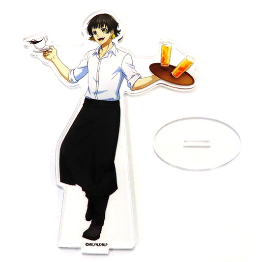 Meguru Bachira Cafe Staff Big Acrylic Stand Blue Lock x GiGO Collab Cafe [USED]