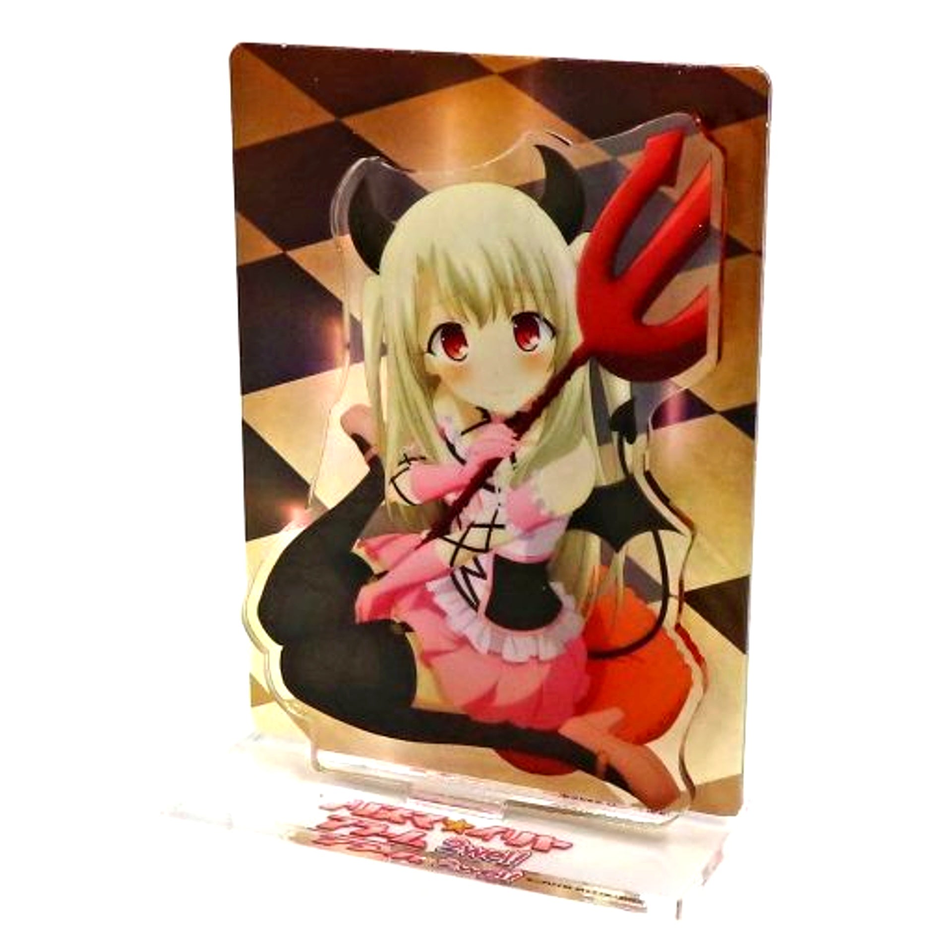 Illyasviel von Einzbern Little Devil C Prize Fate/kaleid liner Prisma Illya Alarm 2wei! Background Acrylic Stand WEB Kuji [USED]