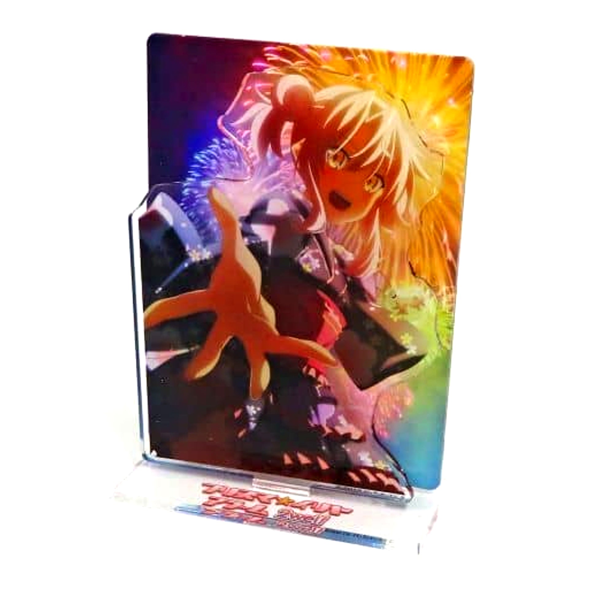Chloe von Einzbern Fate/kaleid liner Prisma Illya Alarm 2wei! Zwei Web Kuji Prize C With Background Acrylic Stand Yukata [USED]
