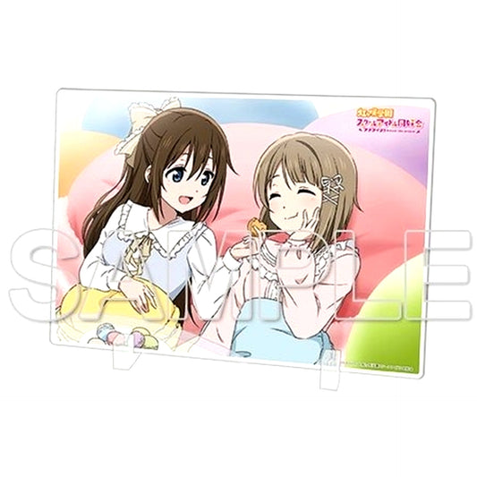 Kasumi Nakasu & Shizuku Osaka Nijiiro TeaTime Big Acrylic Stand Love Live! Nijigasaki High School Idol Club [USED]