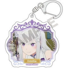 Re:ZERO -Starting Life in Another World- Emilia A Calm Smile Trading Acrylic Keychains Keychains [USED]