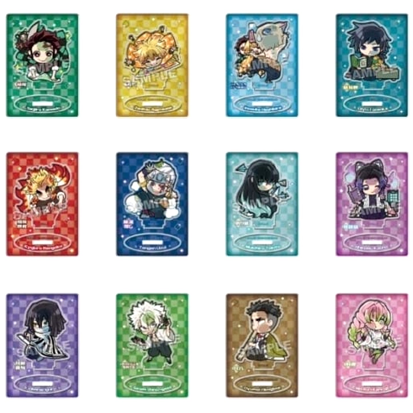 Tanjiro Kamado & Others Demon Slayer: Kimetsu no Yaiba All 12 Types Set Pita! Deformed Immersed in Hobbies Random Acrylic Stand [USED]