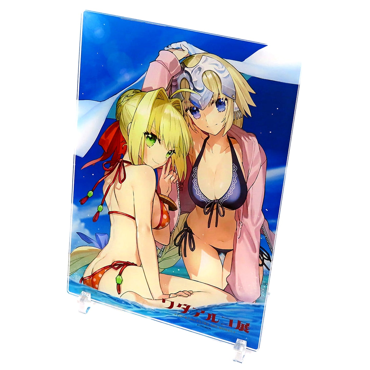 Nero Claudius and Jeanne d'Arc Fate/Grand Order Wada Arco Exhibition Fate and Fate/EXTRA ART WORKS Osaka Venue Limited Acrylic Board [USED]