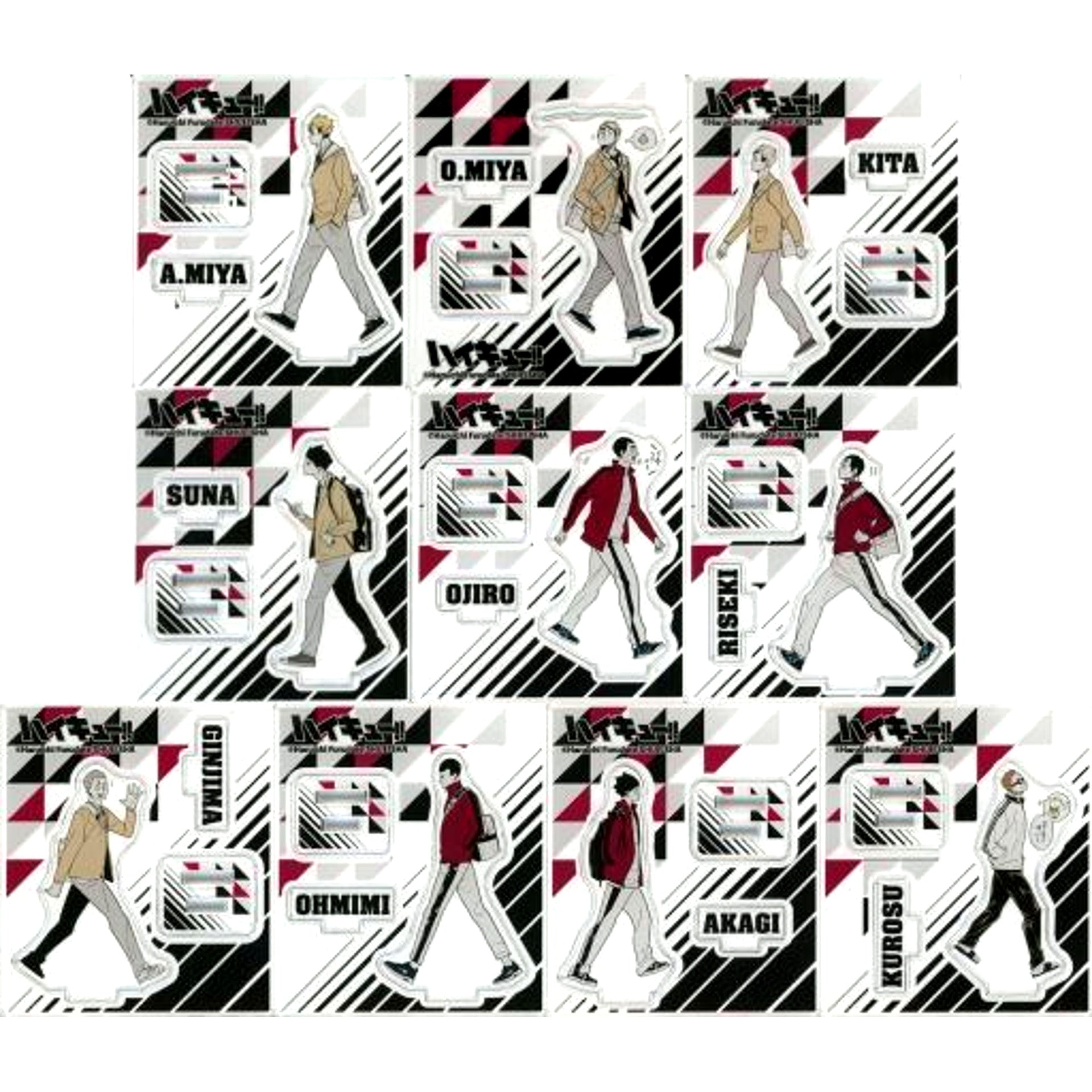 Set of 10 Haikyu!! Acrylic Figure Collection Vol. 7 [USED]