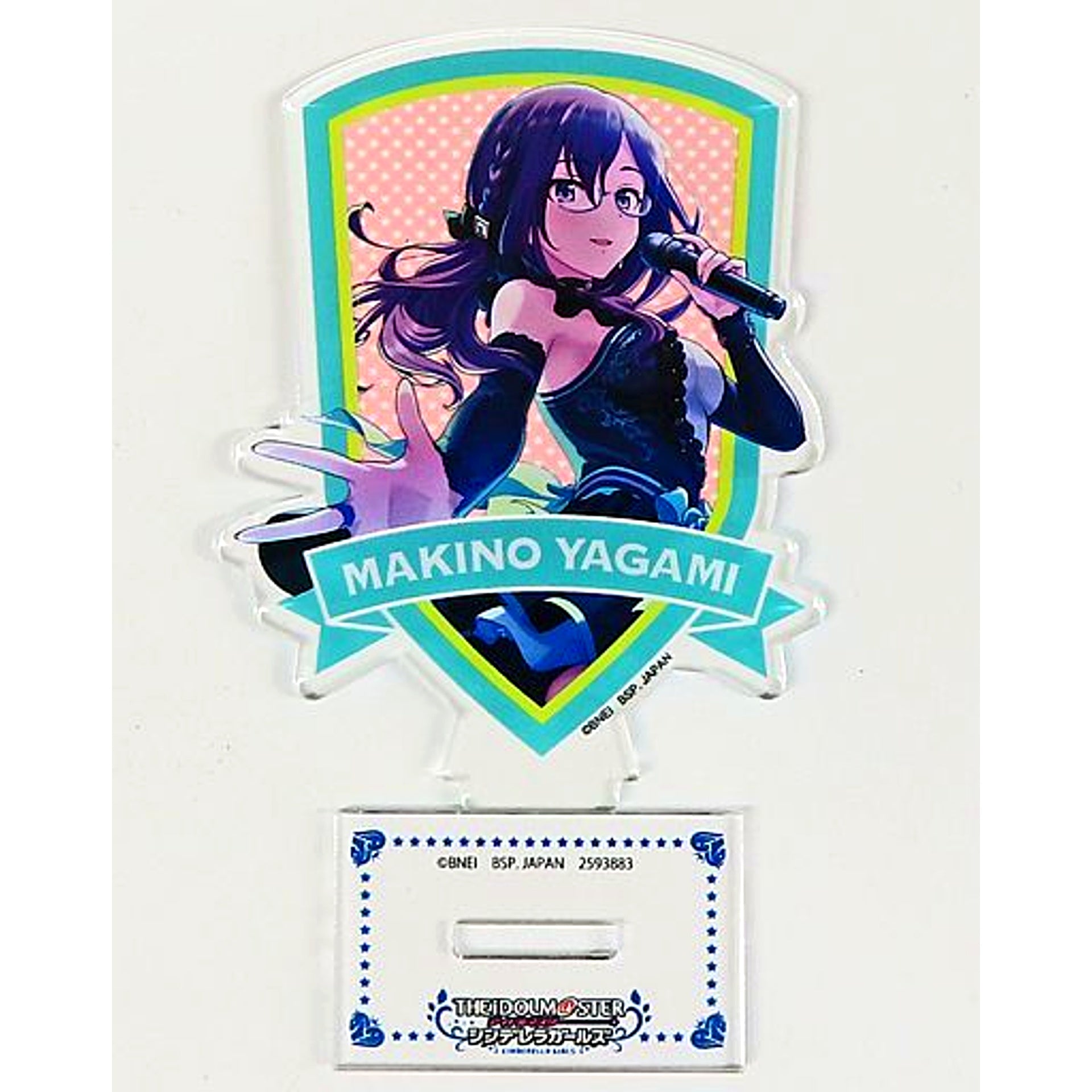 Makino Yagami Amusement Ichiban Cafe The Idolmaster Cinderella Girls 10th Anniv Part 1 Acrylic Plate with Stand [USED]