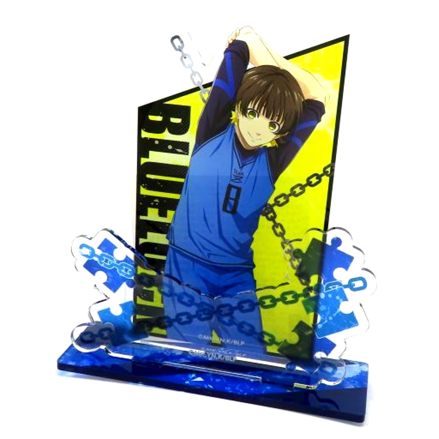 Meguru Bachira Chains Acrylic Stand Blue Lock POP UP STORE [USED]