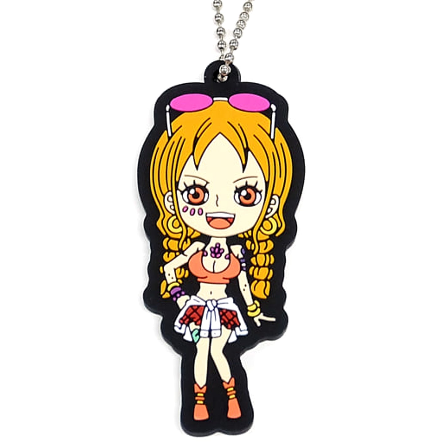One Piece Film Red Nami Ichiban Kuji More Beat Rubber Mascot Prize I Keychains [USED]