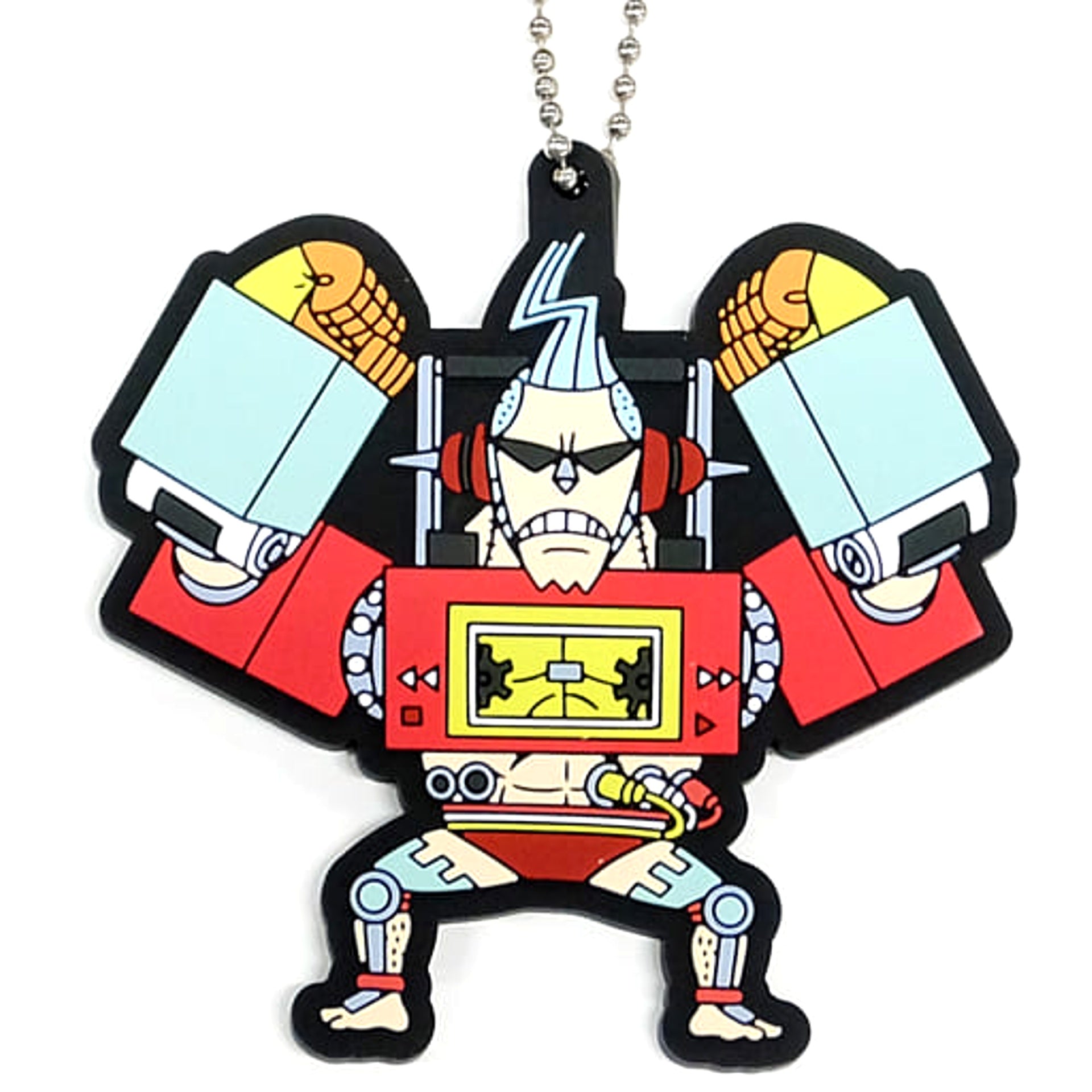 One Piece Film Red Franky Ichiban Kuji More Beat Rubber Mascot Prize I Keychains [USED]