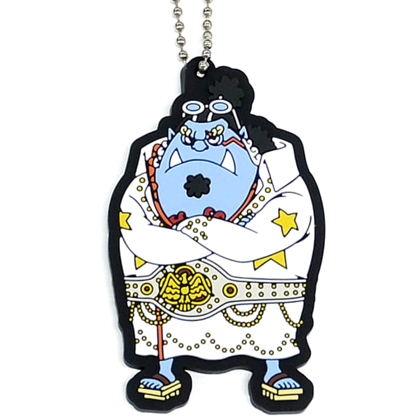One Piece Film Red Jinbe Ichiban Kuji More Beat Rubber Mascot Prize I Keychains [USED]