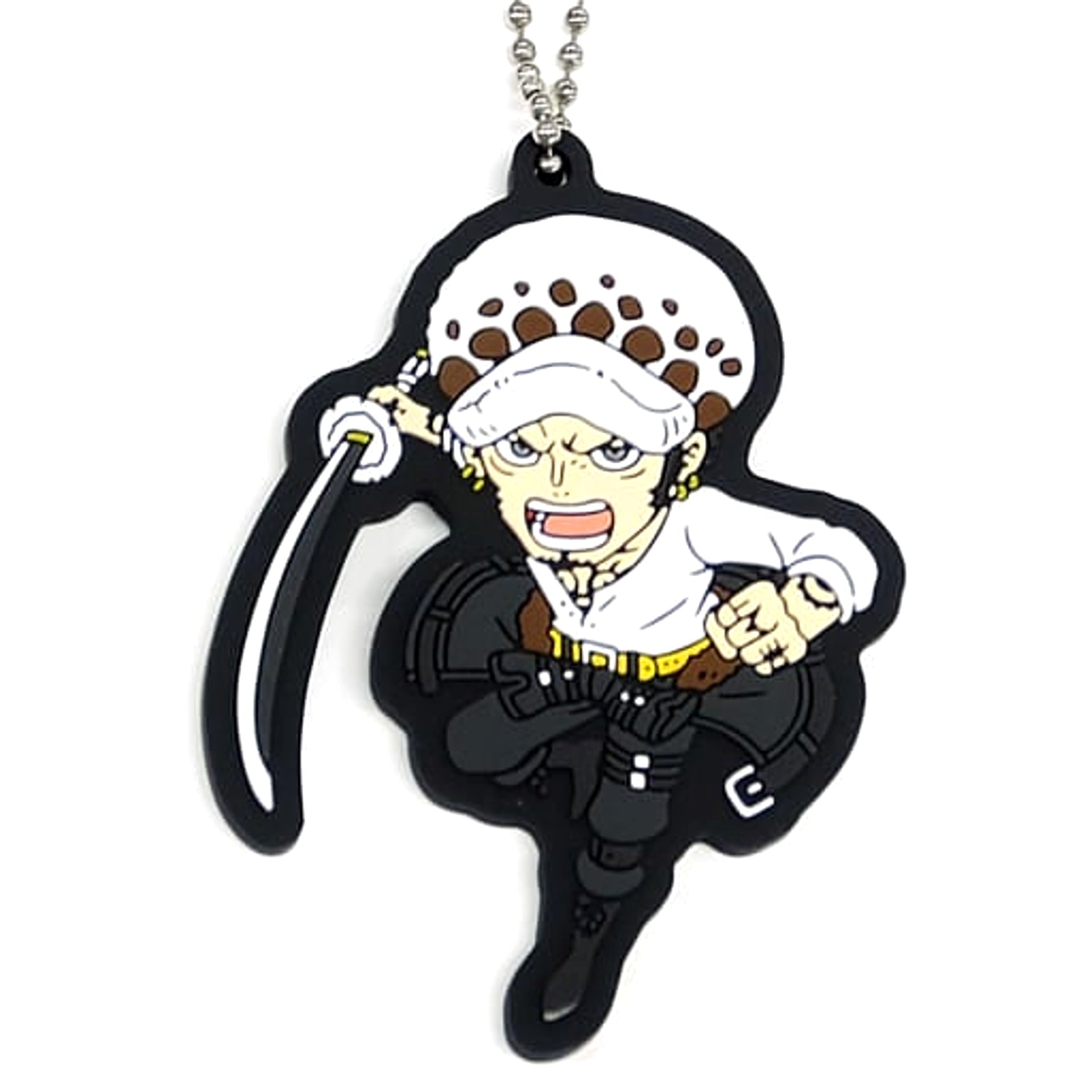 One Piece Film Red Trafalgar Law Ichiban Kuji More Beat Rubber Mascot Prize I Keychains [USED]