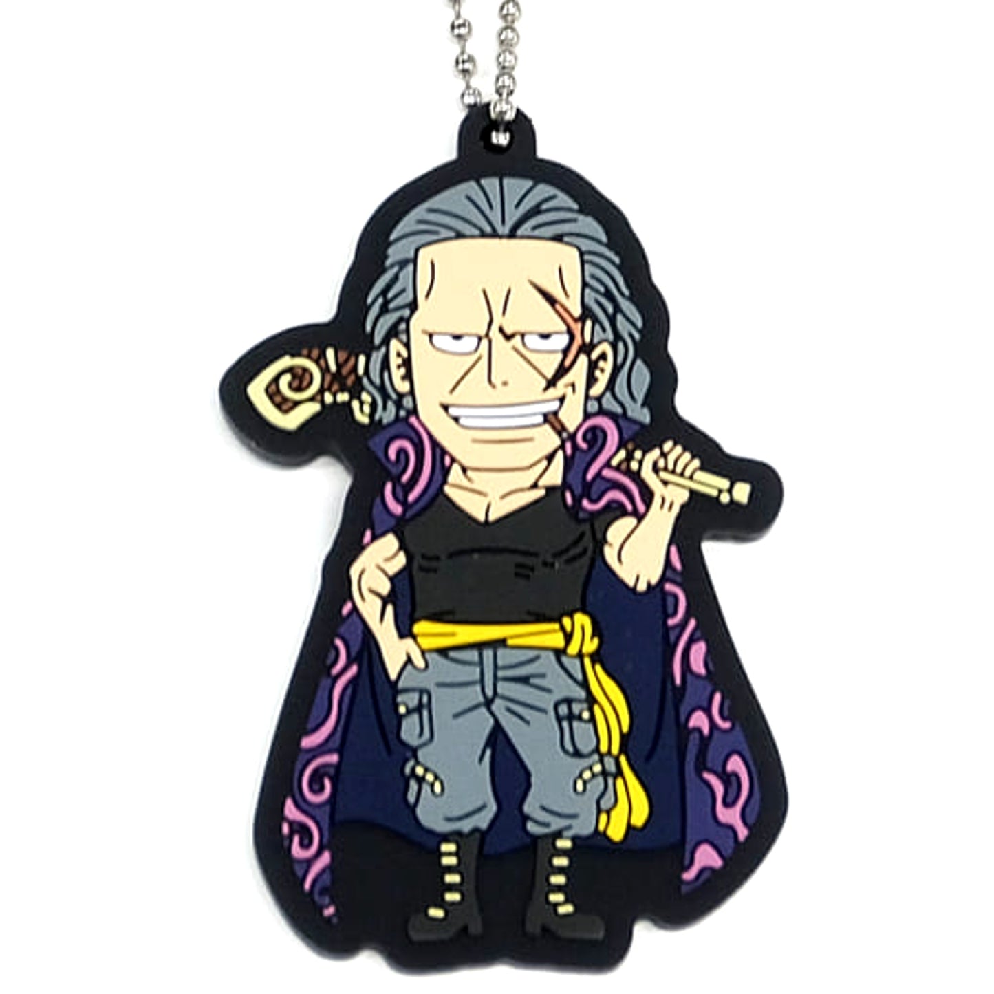 One Piece Film Red Ben Beckman Ichiban Kuji More Beat Rubber Mascot Prize I Keychains [USED]