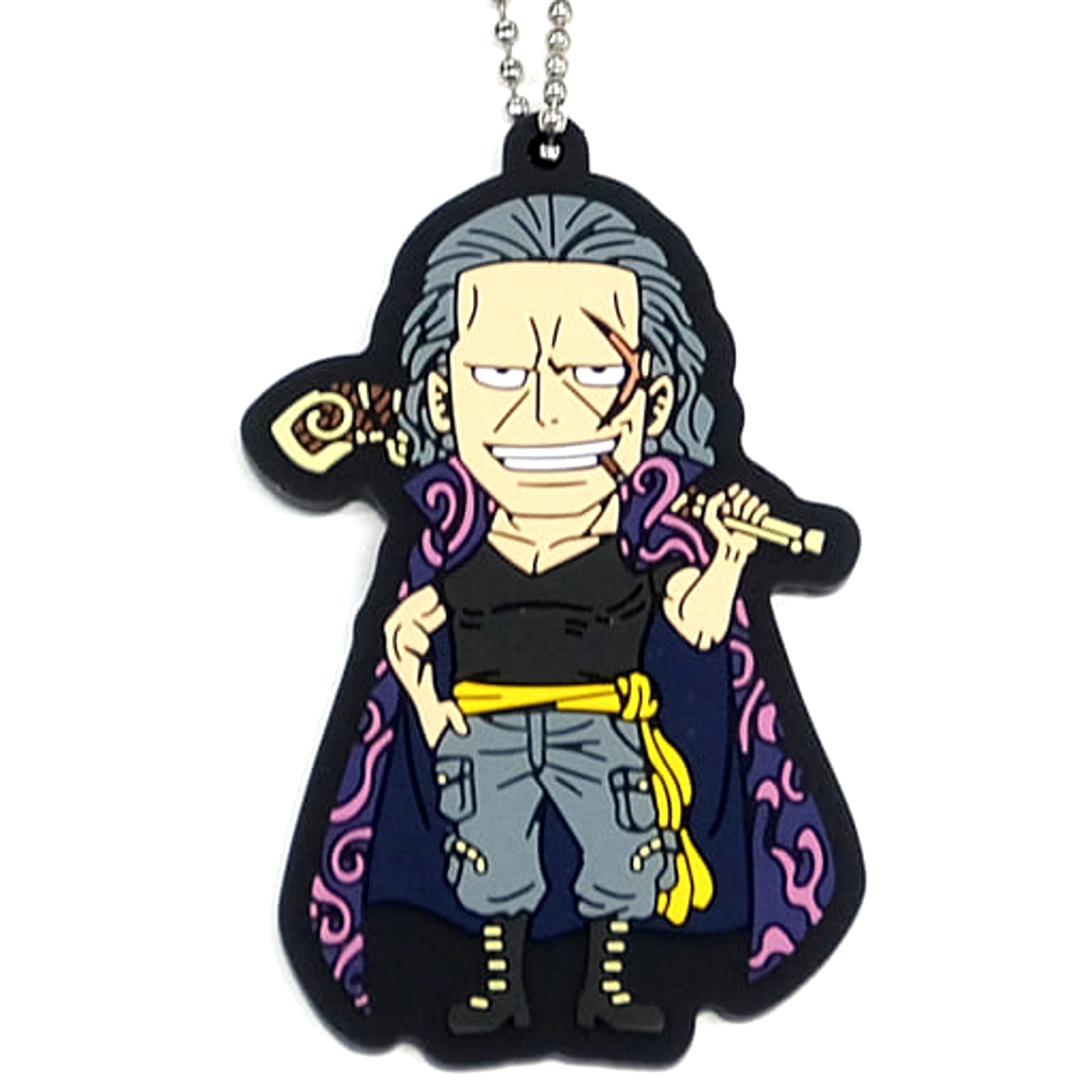 One Piece Film Red Ben Beckman Ichiban Kuji More Beat Rubber Mascot Prize I Keychains [USED]